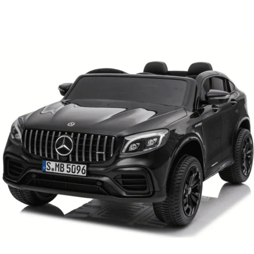 Mercedes Benz GLC63S AMG 12V 2 persoons kinderauto zwart