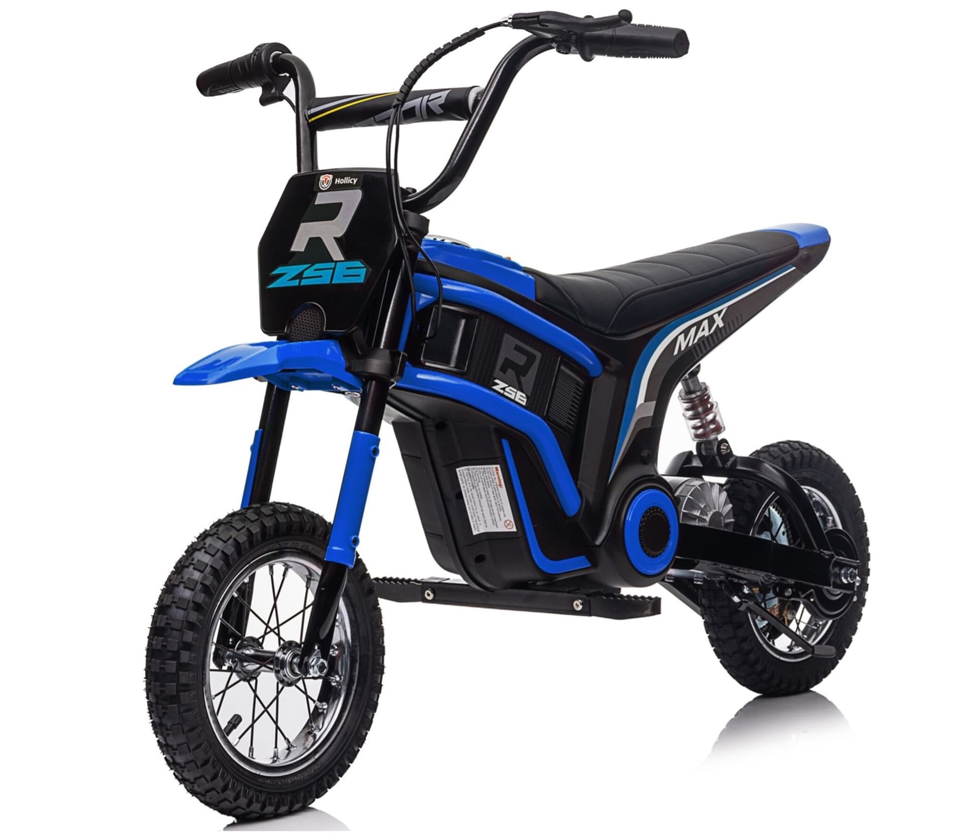 Elektrische kindermotor Dirtbike Hurricane 24V 350W Blauw