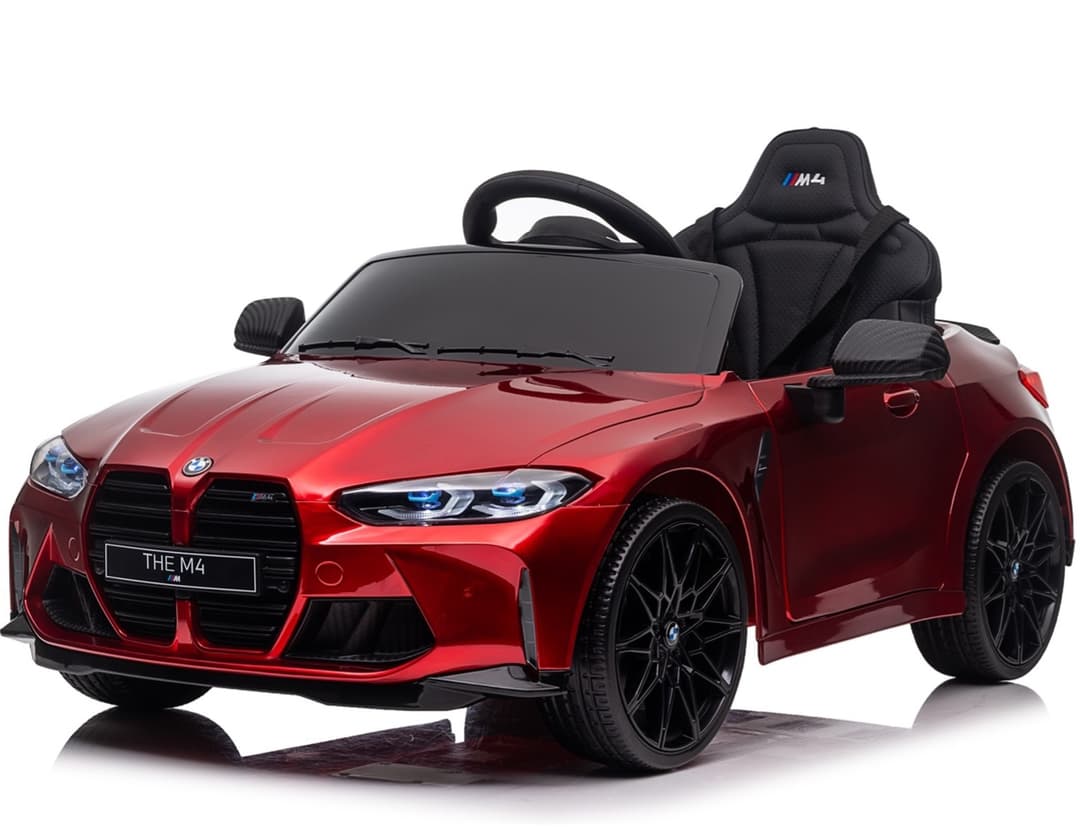 BMW M4 12V Kinderauto metallic Rood