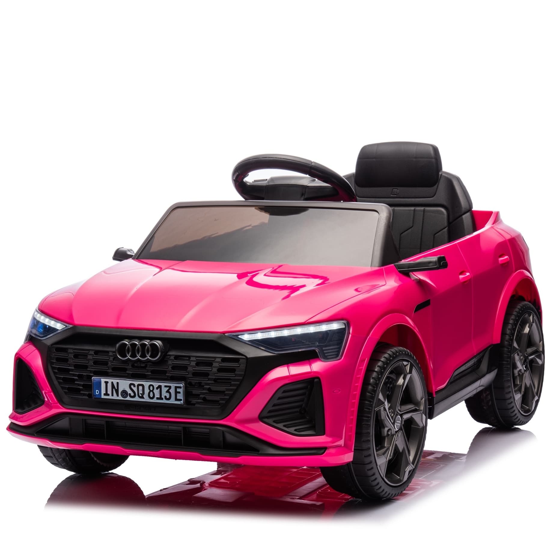 Audi SQ8 e-tron 12V Kinderauto Roze