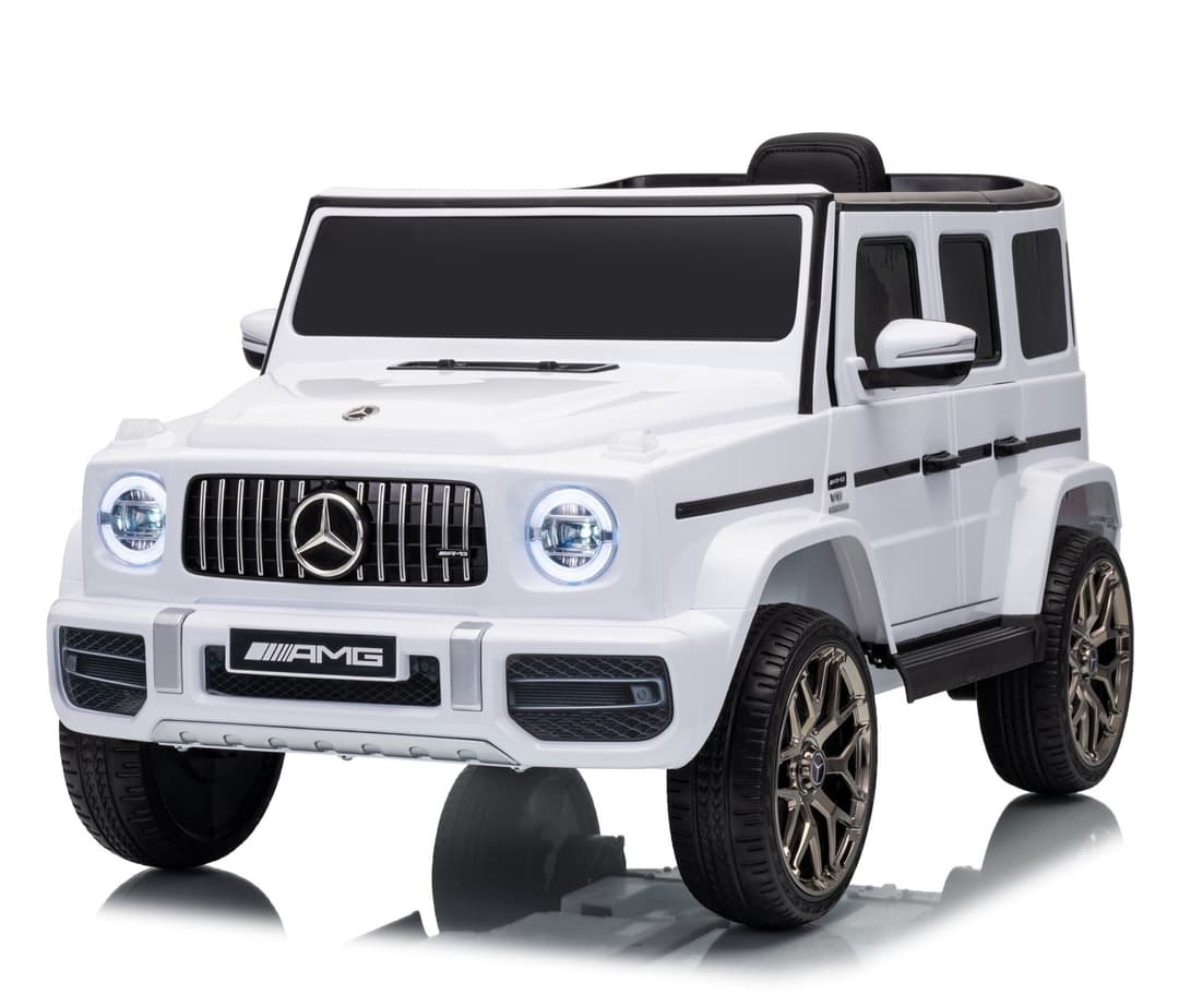 Mercedes G63 AMG 12V Kinderauto Wit