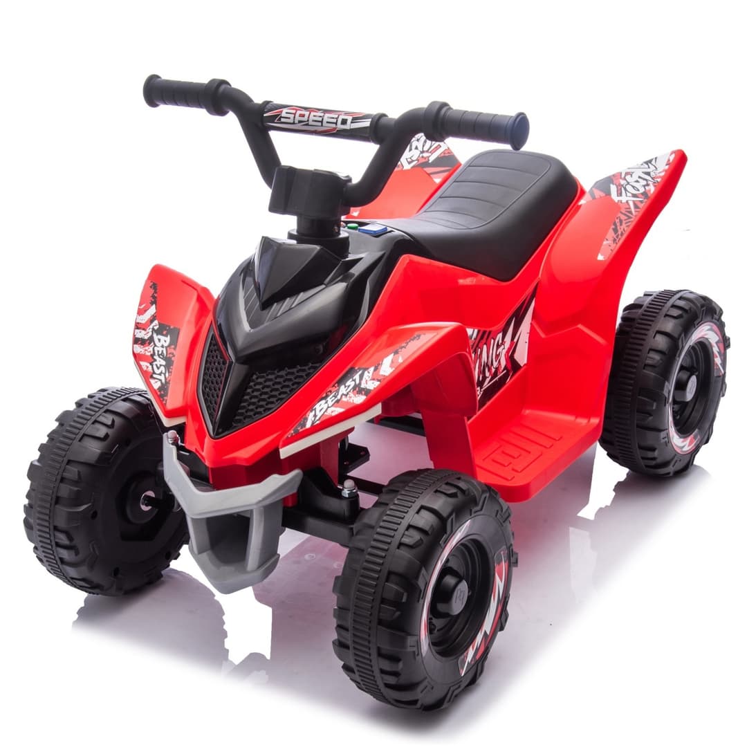 Thunder elektrische kinder quad 6V Rood