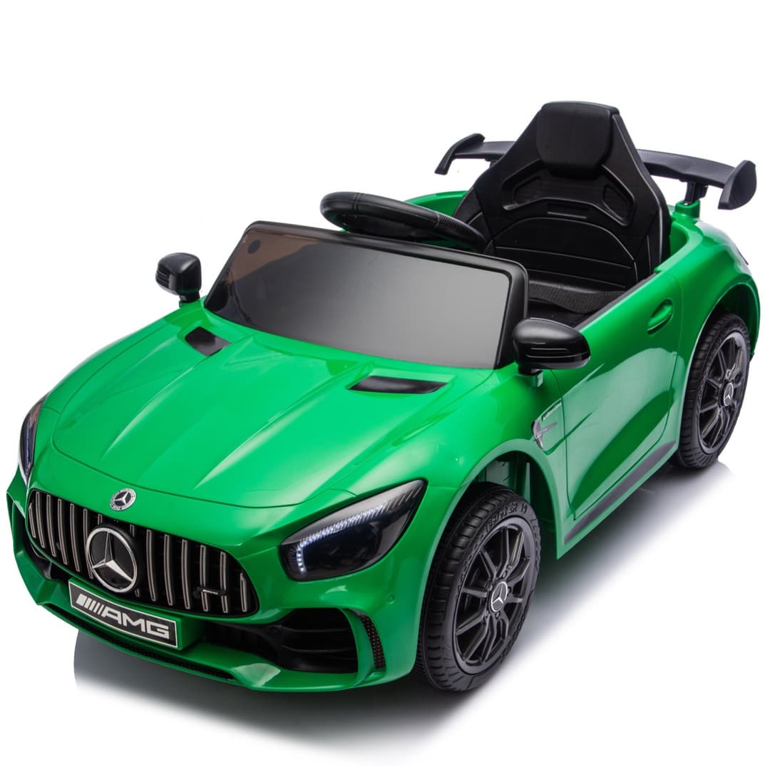 Mercedes AMG GTR 12V kinderauto Groen