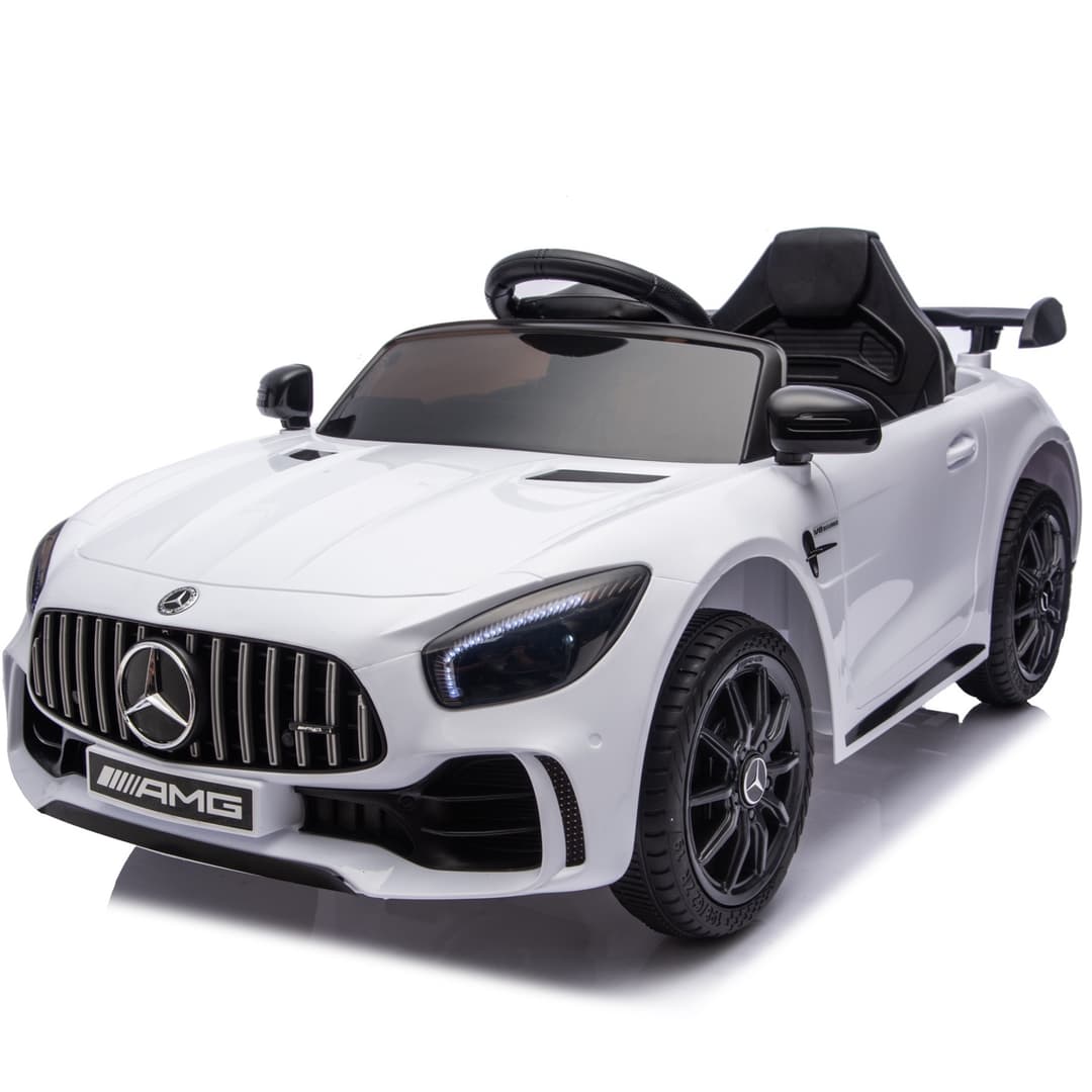 Mercedes AMG GTR 12V kinderauto Wit