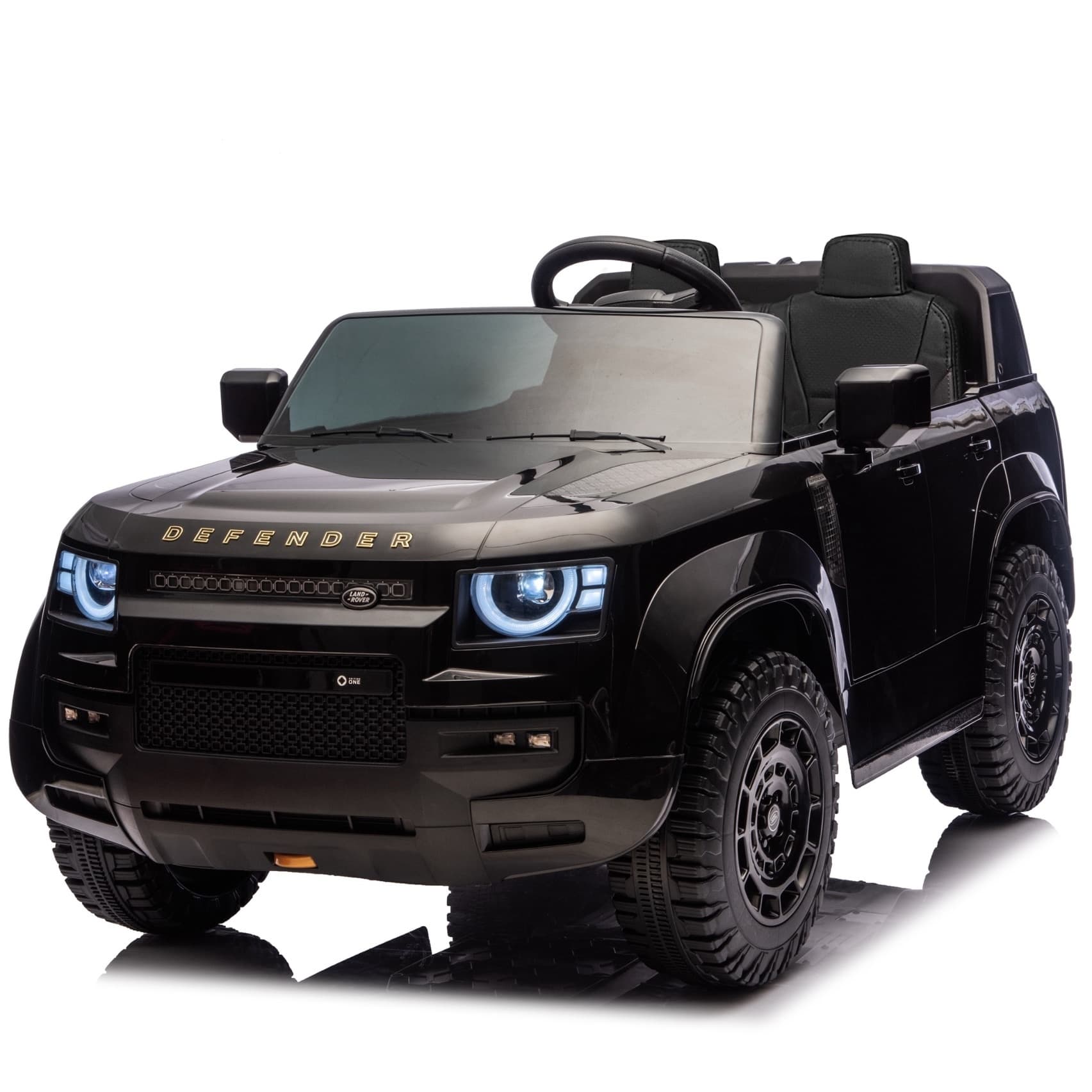 Land Rover Defender 24V 2 persoons kinderauto Zwart