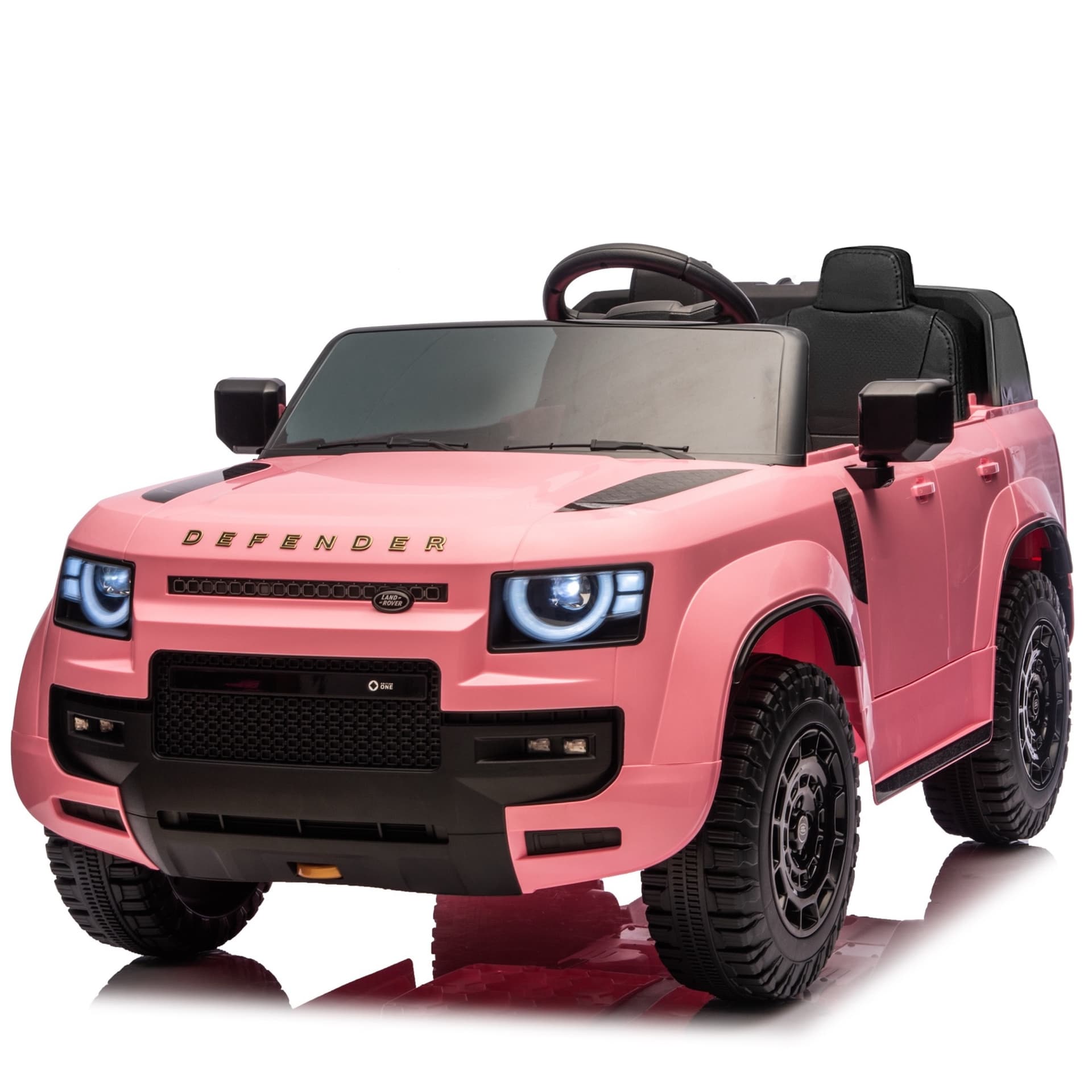 Land Rover Defender 24V 2 persoons kinderauto Roze